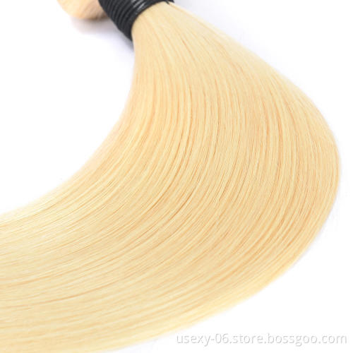 USEXY Ombre Color Mink Brazilian Hair Bundle Straight 613 Virgin Hair Weaving Blonde Virgin Hair Extension